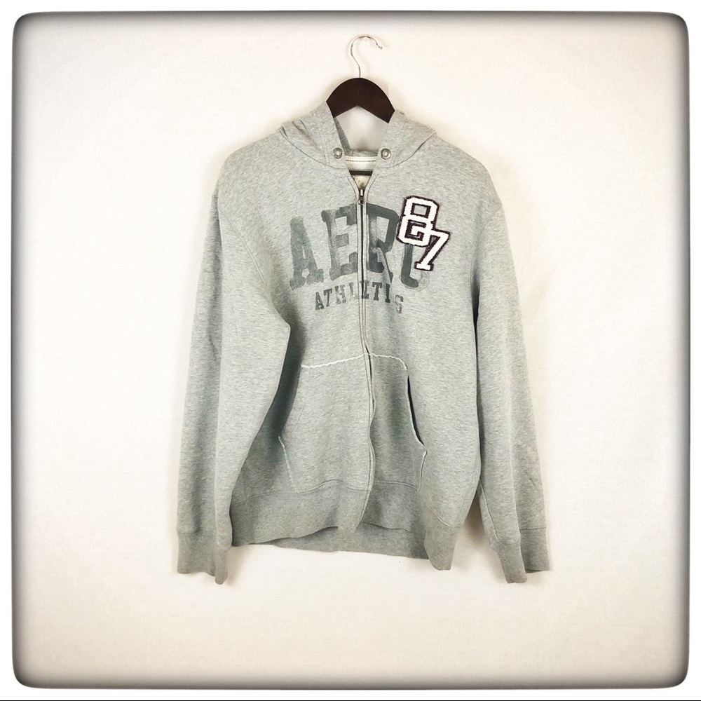 Aeropostale women’s XL Hooded Jacket Gray